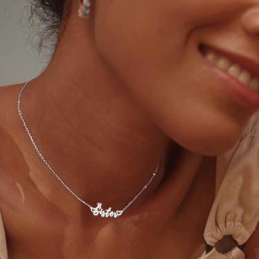 Imagem de Colar de presente para mãe, mãe, avó, avó, presente de dia das mães, filha, irmã, sobrinha, presente de aniversário para mulheres, One Size, Aço inoxidável, Sem Pedra Preciosa