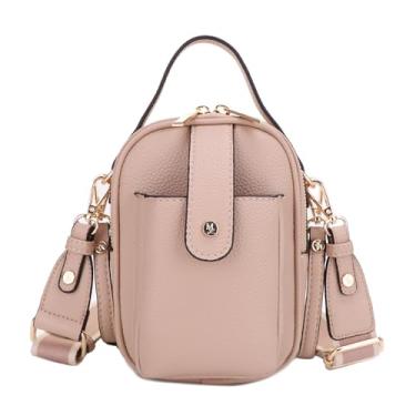 Imagem de Mali+Lili Bolsa tiracolo Gail de couro vegano com vários compartimentos, Camelo