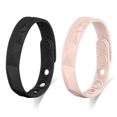 Imagem de Metzm Pulseira de silicone ajustável para homens, mulheres, à prova d'água, pulseiras de silicone para eventos, surfista náutico, esportes, pulseiras de borracha para pulseiras, joias e presentes, One