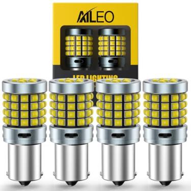 Imagem de AILEO Lâmpada LED 1156 branca, 500% super brilhante chip 54-SMD 3030, BA15S 1156A 7506 1003 1141 P21W R5W 1073 1093 LED substituição para luz de reserva reversa, DRL, pacote com 4