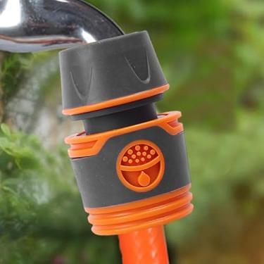 Imagem de 1 peça de conectores rápidos de mangueira de jardim 1/5.1 cm extensor de torneira de PVC para conexão de mangueira para jardins, acessórios de tubulação de água, laranja, A