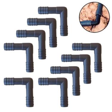 Imagem de Kit 9 Cotovelo Para Mangueira 1/2 Polegadas Conexão Joelho L 1/2 para 