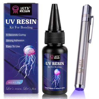 Imagem de Kit de resina UV LET'S RESIN Bonding & Curing 30 mL com lanterna