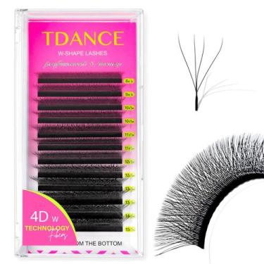 Imagem de Extensões de cílios TRDANCE W 4D Premade Ventiladores 0.07 C/D Curl - 