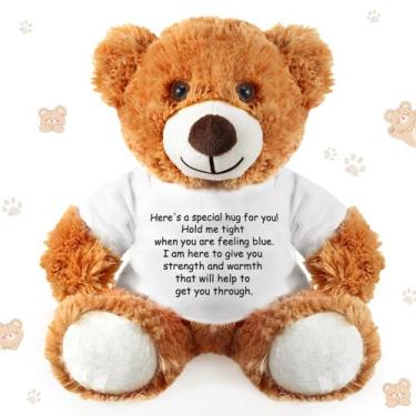 Imagem de Abraço de urso de pelúcia Get Well Soon Gift Lenwen 35 cm