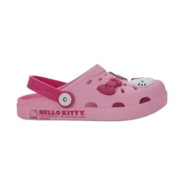 Imagem de Babuche Infantil Rosa Hello Kitty Hype Grendene Kids 23314-Unissex