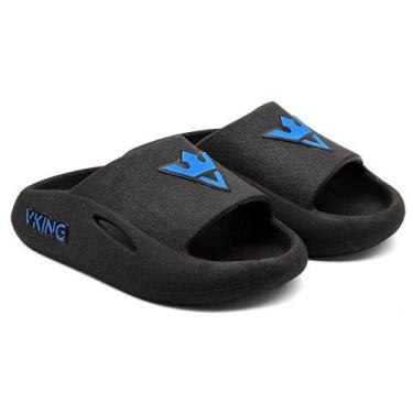 Imagem de Sandália Nuvem  Menino Menina Vking  PTO/AZL do 21 ao 28, Preto, Azul,