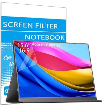 Imagem de i-Tensodo Pacote com 2 protetores de tela fosco para monitor portátil ARZOPA/MNN/KYY/VILVA/ASUS/FANGOR/ViewSonic/QQH de 15,6 polegadas, filtro antirreflexo de proteção ocular