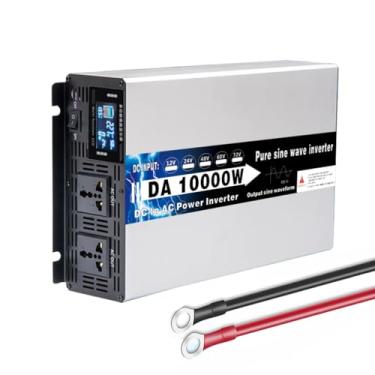 Imagem de HENGJINGTR Inversores de onda sinusoidal puros 10000W DC 12V 24V 48V 60V 72V para AC 220V Inversor de tensão solar fora da rede do carro com exibição LCD para veículos caminhão Casa,72v to 230v