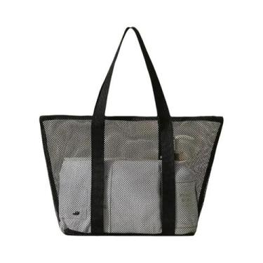 Imagem de Bolsa De Praia Transparente Em Malha, Secagem Rápida, Bolsa De Banho C