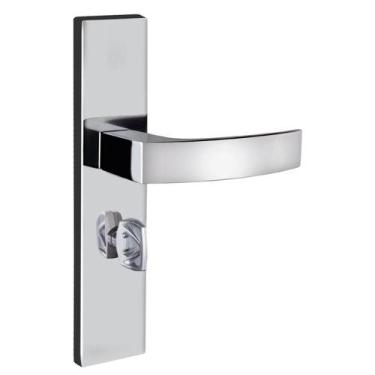 Imagem de Fechadura Banheiro Espelho S40 Cromado Quadratta Curva Aliança - Alian