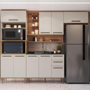 Imagem de Cozinha Modulada 4 Peças com Torre Quente para 2 Fornos Nicho Decorati