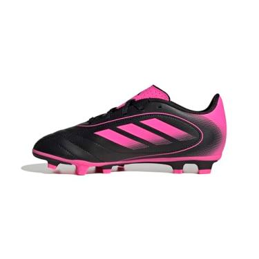 Imagem de adidas Tênis de futebol unissex infantil Goletto Ix Firm Multi Ground, Preto/rosa lúcido/preto, 3.5 Little Kid