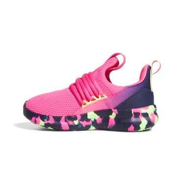 Imagem de adidas Tênis infantil unissex Lite Racer Adapt 7.0, Rosa lúcido/amarelo/azul escuro, 21