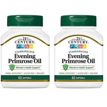Imagem de Suplemento de cápsulas gelatinosas de óleo de prímula 21st Century 60 