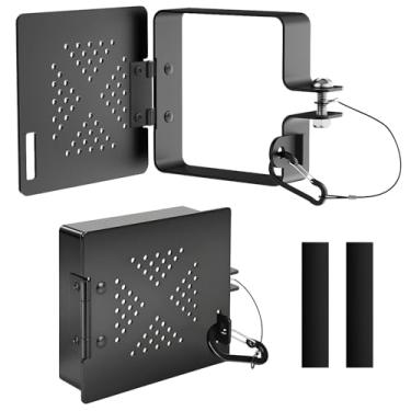 Imagem de Ambuker Tampa de extremidade de para-choques de alumínio para trailer, pacote com 2, amortecedores quadrados de 10 cm com orifícios de ventilação sem insetos, capas de armazenamento de suporte de