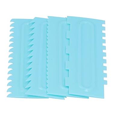 Imagem de aqxreight Raspador de Bolo glacê Ferramentas de Creme Mais Suave para Acessórios de Cozimento Conjunto de Cor Azul