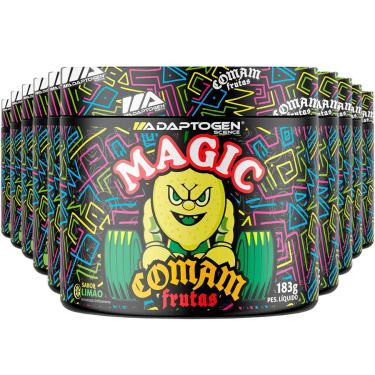 Imagem de Combo 10 Pré Treino Magic Comam Frutas 183g Adaptogen Sabor Limão