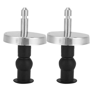 Imagem de Mingzhe Kit de Fixação de Dobradiças de Assento de Vaso Sanitário de Borracha Com Porcas de Parafuso de Expansão, Parafusos de Dobradiças de Plástico ABS de Aço Inoxidável, Moderno e