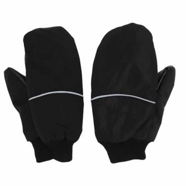 Imagem de Luvas impermeáveis ​​para evitar deslizamento, luvas térmicas respiráveis ​​de inverno para atividades ao ar livre, esqui, snowboard, caminhadas, ciclismo (Preta)