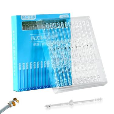 Imagem de Cotonetes de orelha - Bastão de ponta autoadesivo portátil | Ferramenta de limpeza de orelha, para cuidados com crianças, viagens, adultos, casa