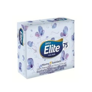 Imagem de Lenços de Papel Elite Softy's Folha Dupla, 100 unidades de 21x14,08 cm