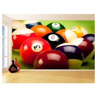 Imagem de Papel De Parede 3D Salão De Jogos Bilhar Sinuca 3,5M Jcs04 - Você Deco