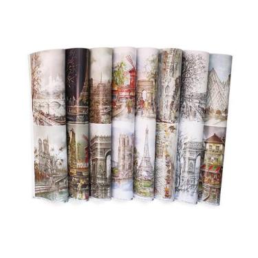 Imagem de Papel Com Estampa Tex Papel Coleção Paris 4 Ref C22