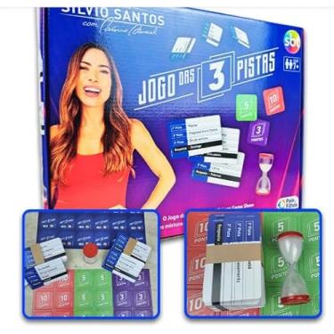Imagem de Jogo 3 Pistas Licenciado SBT Original Game Show Tabuleiro Brinquedo Adivinhação Diversão Intereção