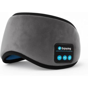 Imagem de Máscara de Dormir Bluetooth 2 em 1 com Fone Integrado – Conforto Premium para Sono, Viagem, Meditação e Relaxamento