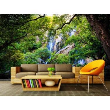Imagem de Papel de Parede Paisagens Cachoeira85 - 1,00 X 1,00 - Voce Decorando