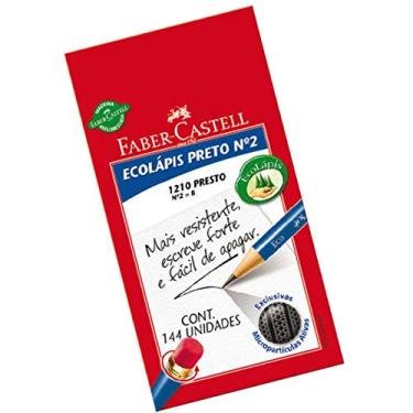 Imagem de Lápis Ecolápis Max Sextavado Nº2 B com Borracha e Corpo 144 Unidades, Faber-Castell, Grafite, 1210AZS/B