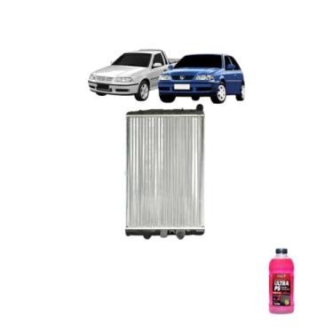 Imagem de Kit Radiador VW Gol Parati 1995 a 2008 1.0/1.6/2.0 com Aditivo Radnaq T5 Vermelho