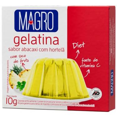 Imagem de Gelatina Magro com Sucralose Sabor Abacaxi com Hortelã 10g