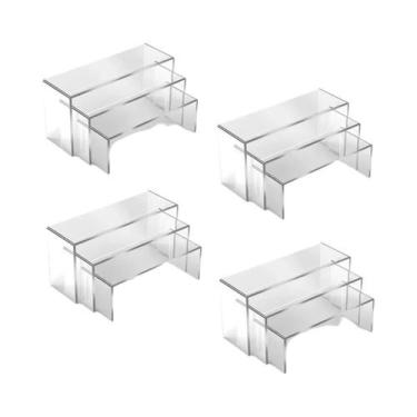 Imagem de Suporte Expositor De Acrílico Transparente Para Bolsa De Cosméticos, P