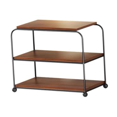 Imagem de Ｂｅｓｇａ Prateleira de mesa com prateleiras com rodízios Organizador de mesa Prateleira de exposição de mesa para escritório