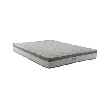 Imagem de Colchão Queen Size Herval Ômega com Pillow Top e Molas Ensacadas 22x158x198cm – Cinza e Branco