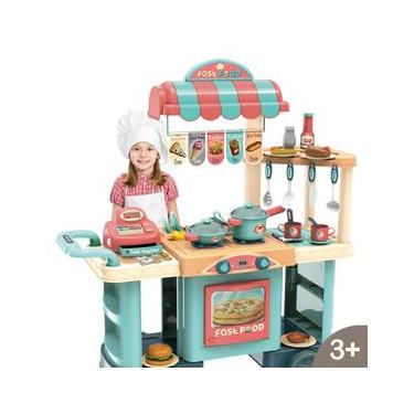 Imagem de Cozinha Infantil De Brinquedo Bancada Food Truck Replay Kids