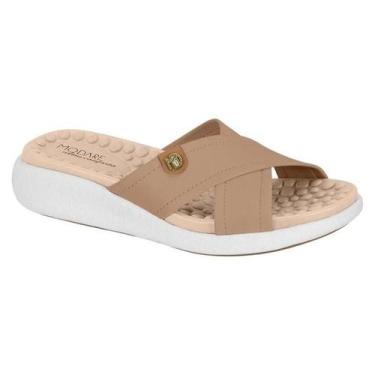 Imagem de Tamanco Feminino Modare Slide Ortopédico Anatômico, 38, Camel