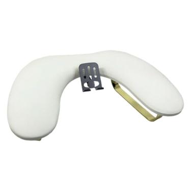 Imagem de harayaa Apoio de braço para unhas com suporte para celular, acessórios, faça você mesmo, prático, profissional, apoio de mão para manicure e arte, Branco