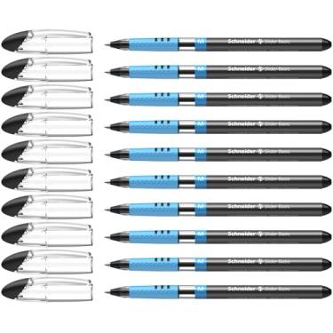 Imagem de Schneider Caneta esferográfica básica média Slider, caixa com 10, preta (151101)