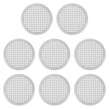 Imagem de PATIKIL Capa de ventilação redonda de 3 polegadas (90 mm), 4 peças de plástico circular Soffit capa de grade de ventilação com orifício de exaustão para banheiro escritório casa cozinha, cinza