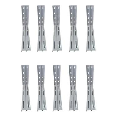 Imagem de Kit 10 Pares Suporte 400mm Ar Condicionado Condensadora Split Ate 60kg De 07 A 12.000 Btus
