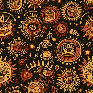 Imagem de COKCOKR Arte abstrata laranja preto contraste padrão papel de parede 17,71 "X 300.0 cm papel de parede de papel de parede para sala de estar, quarto, corredor de entrada, decoração de parede de estudo