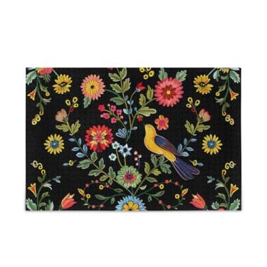 Imagem de WELLDAY Quebra-cabeça bordado pássaro padrão 500 peças grande jogo de arte para adultos adolescentes