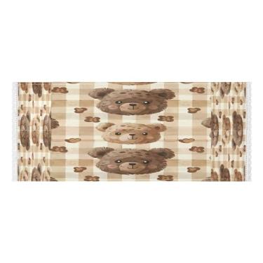 Imagem de Wassud Capas de lavadora e secadora com estampa de ursos fofos, protetor de lavadora com sacos de armazenamento, capa de geladeira à prova de poeira com bolsos para lavanderia doméstica, cozinha, 120