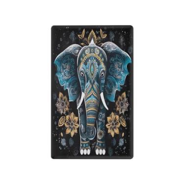 Imagem de Wassud Placa de cobertura de interruptor de luz de elefante, 1 capa de tomada em branco placa de parede decorativa decoração de casa sala de estar quarto