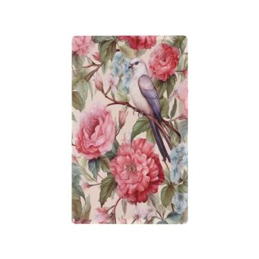 Imagem de Wassud Placa de cobertura de interruptor de luz de pássaros e flores, 1 capa de tomada em branco placa de parede decorativa decoração de casa sala de estar quarto