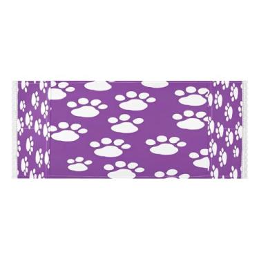 Imagem de Wassud Capas brancas de lavadora e secadora com estampa de pata, protetor de lavadora com sacos de armazenamento, capa de geladeira à prova de poeira com bolsos para lavanderia doméstica, cozinha, 120