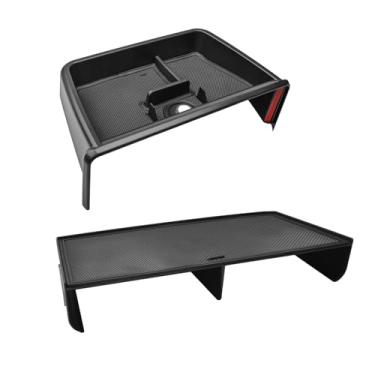 Imagem de HGWEI Organizador de console central compatível com acessórios internos Toyota Grand Highlander 2024 2025 2026, bandeja de armazenamento de painel, divisória de painel, suporte para óculos de sol (não